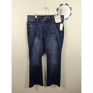 American Rag Cie Dark Wash High Rise Flare Blue Jeans Size 18W